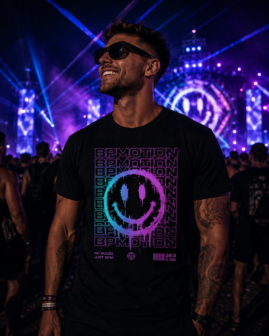 BPMOTION T-Shirt Neon Smile