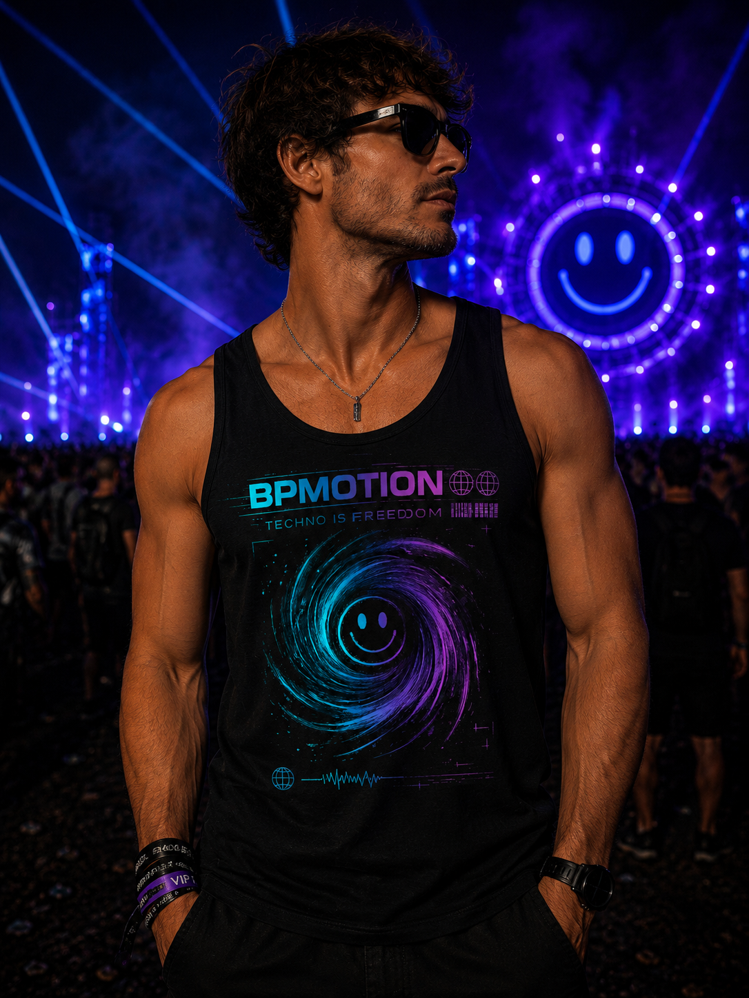 BPMOTION Techno Is Freedom Tank Top