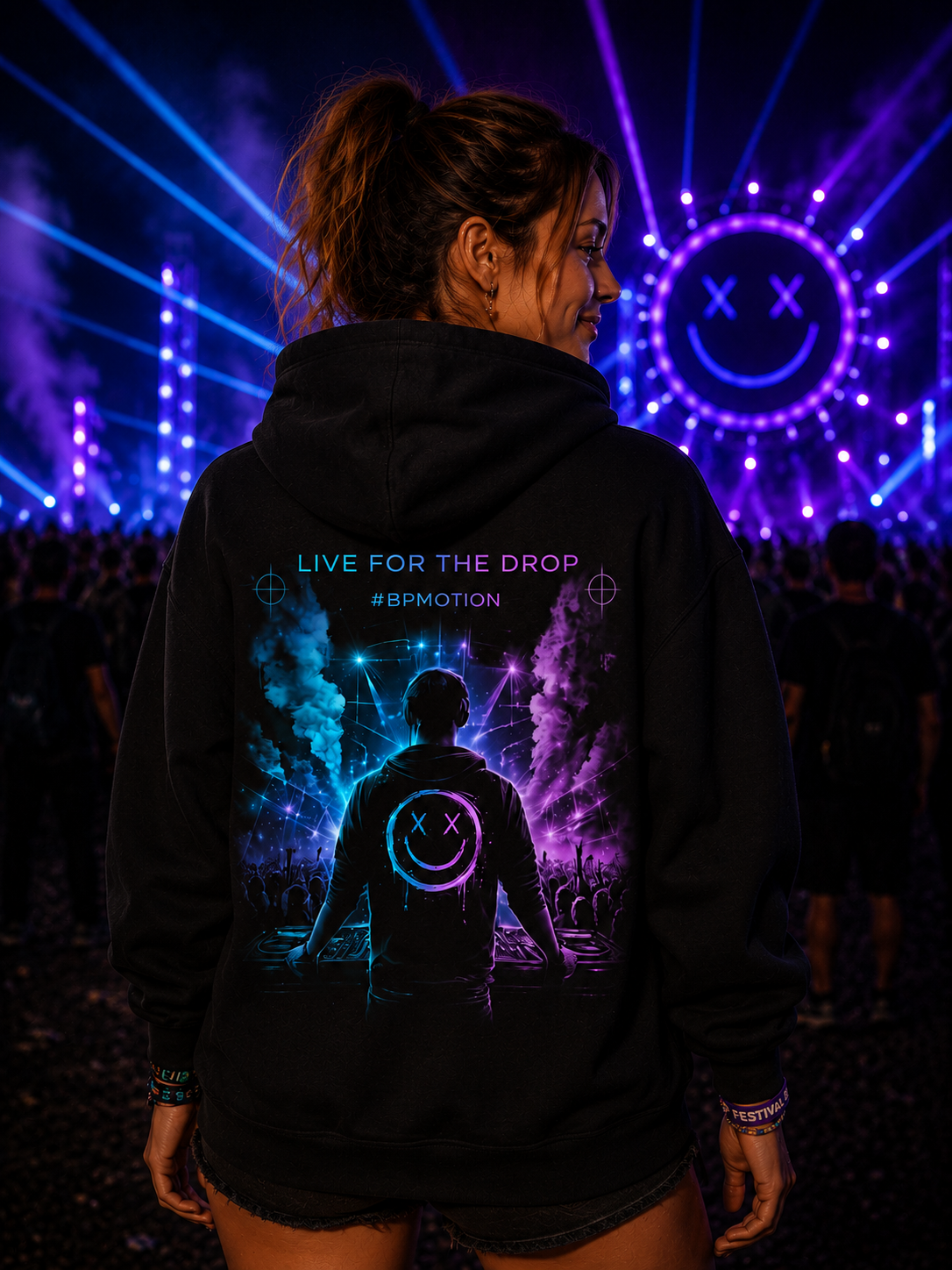 BPMOTION – Live For The Drop - Organic Basic Hoodie