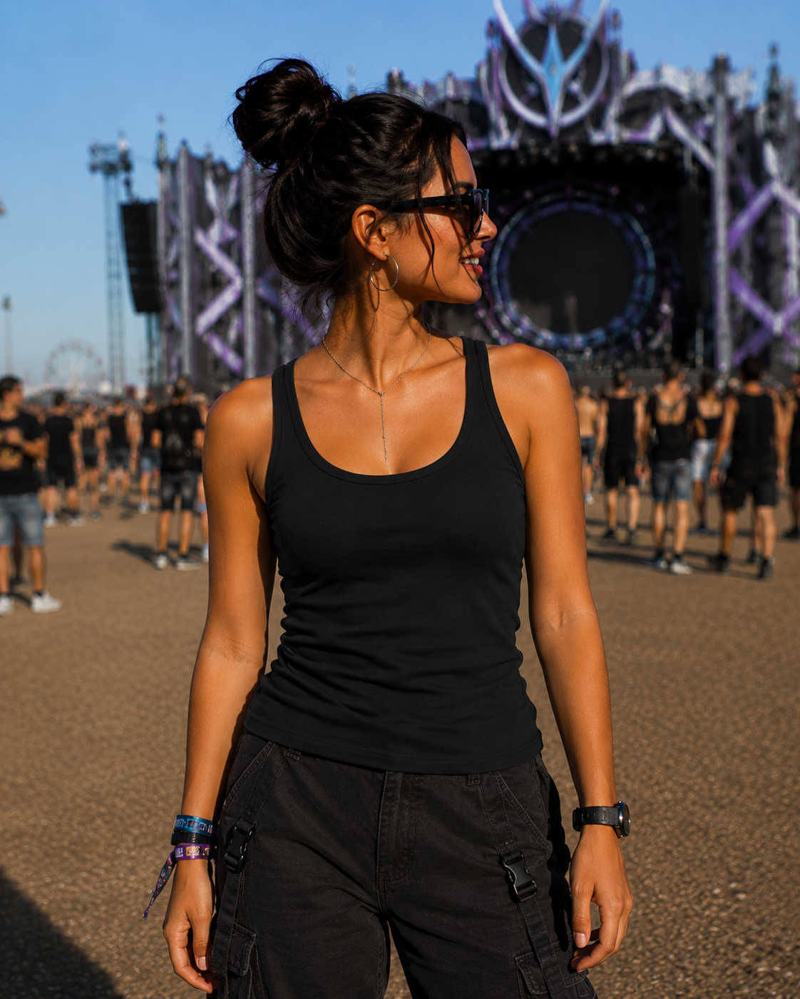 BPMOTION Ladies Tank Top Geometry Rave