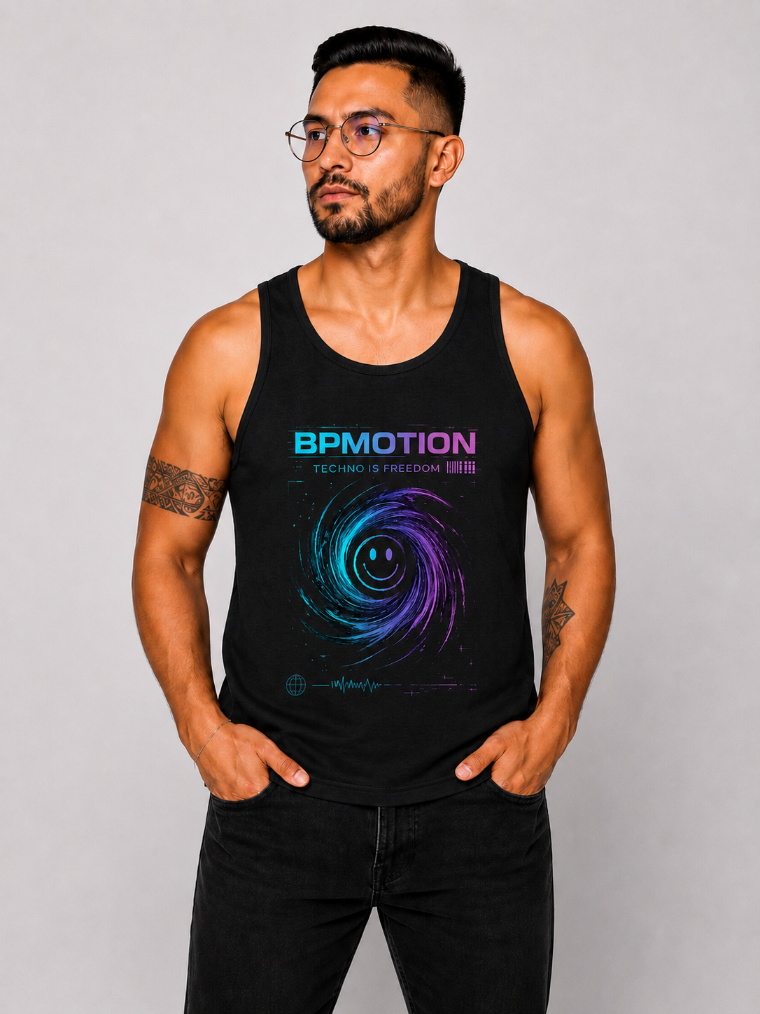 BPMOTION Techno Is Freedom Tank Top