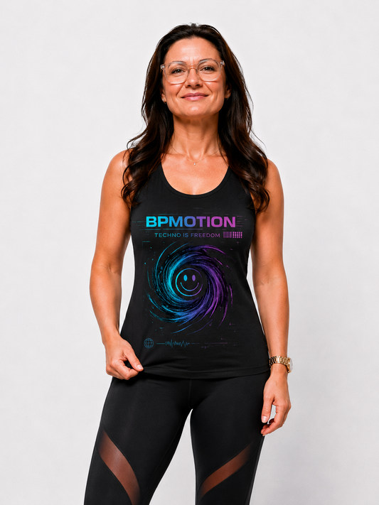 BPMOTION Techno Is Freedom Ladies Tank Top
