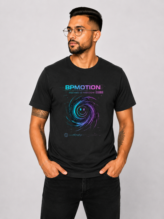 BPMOTION T-Shirt Techno Is Freedom