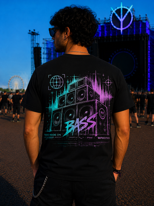 BPMOTION Bass T-Shirt – Neon Rave Edition