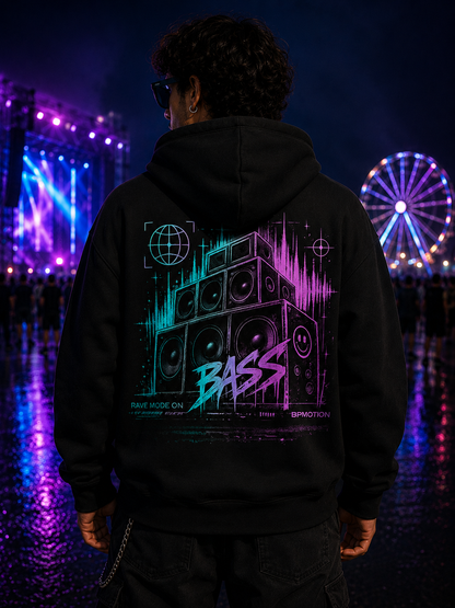 BPMOTION Bass Hoodie – Neon Rave Edition