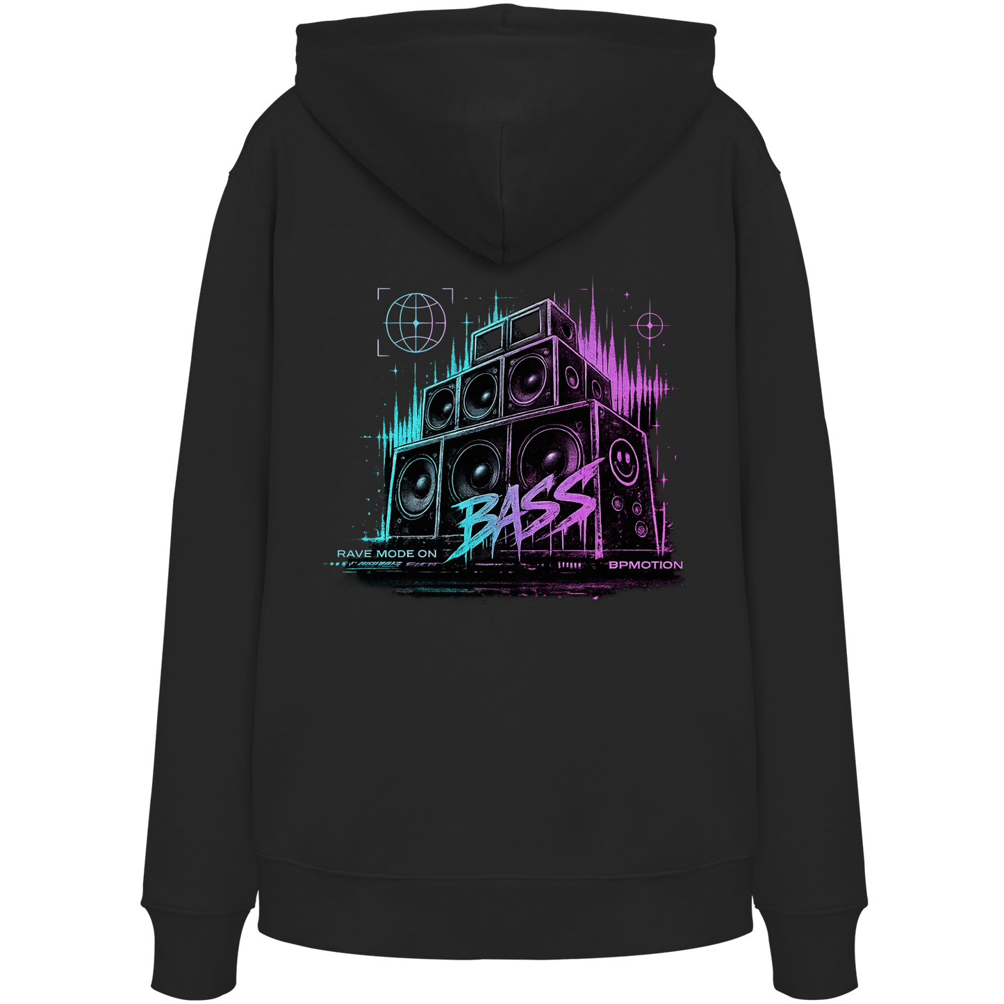 BPMOTION Bass Hoodie – Neon Rave Edition