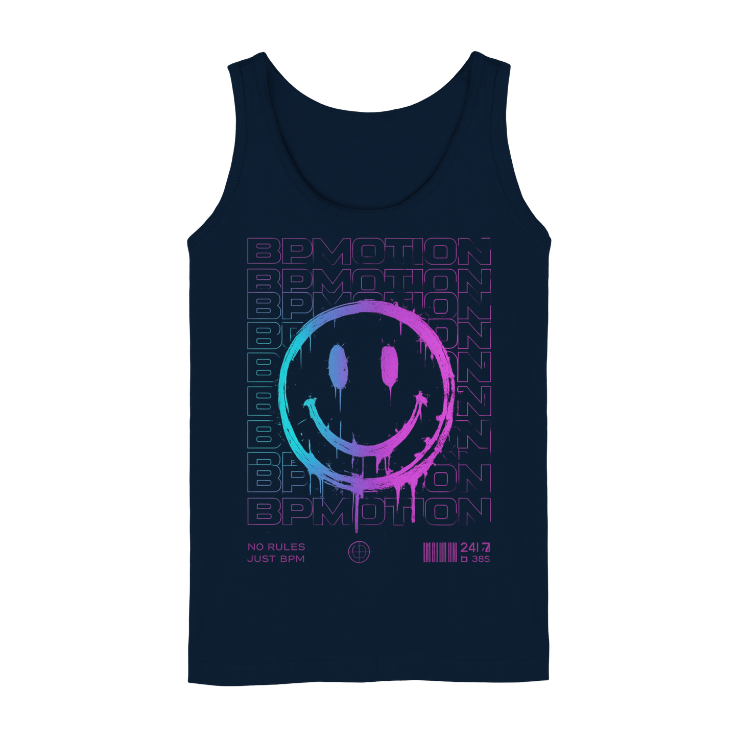 BPMOTION Neon Smile Ladies Tank Top