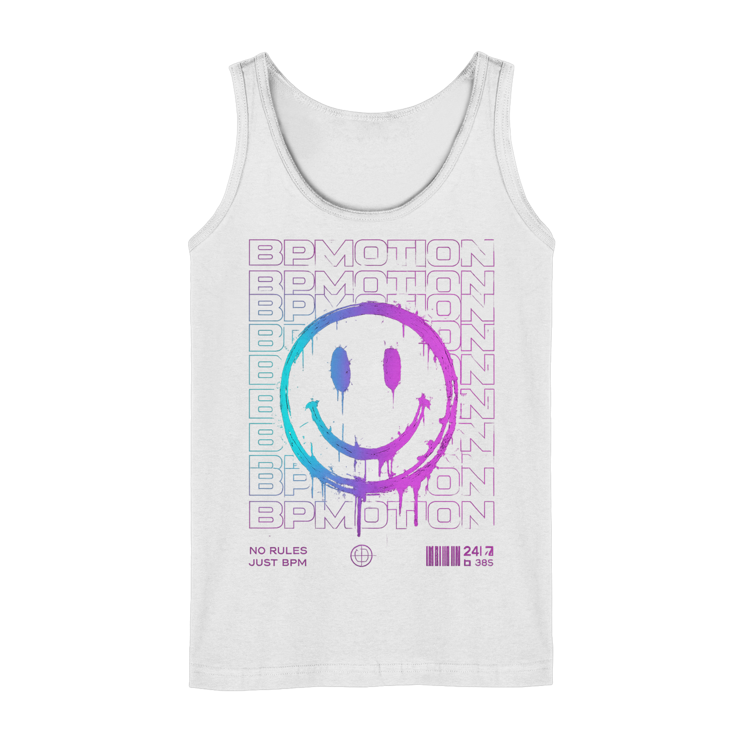 BPMOTION Neon Smile Ladies Tank Top