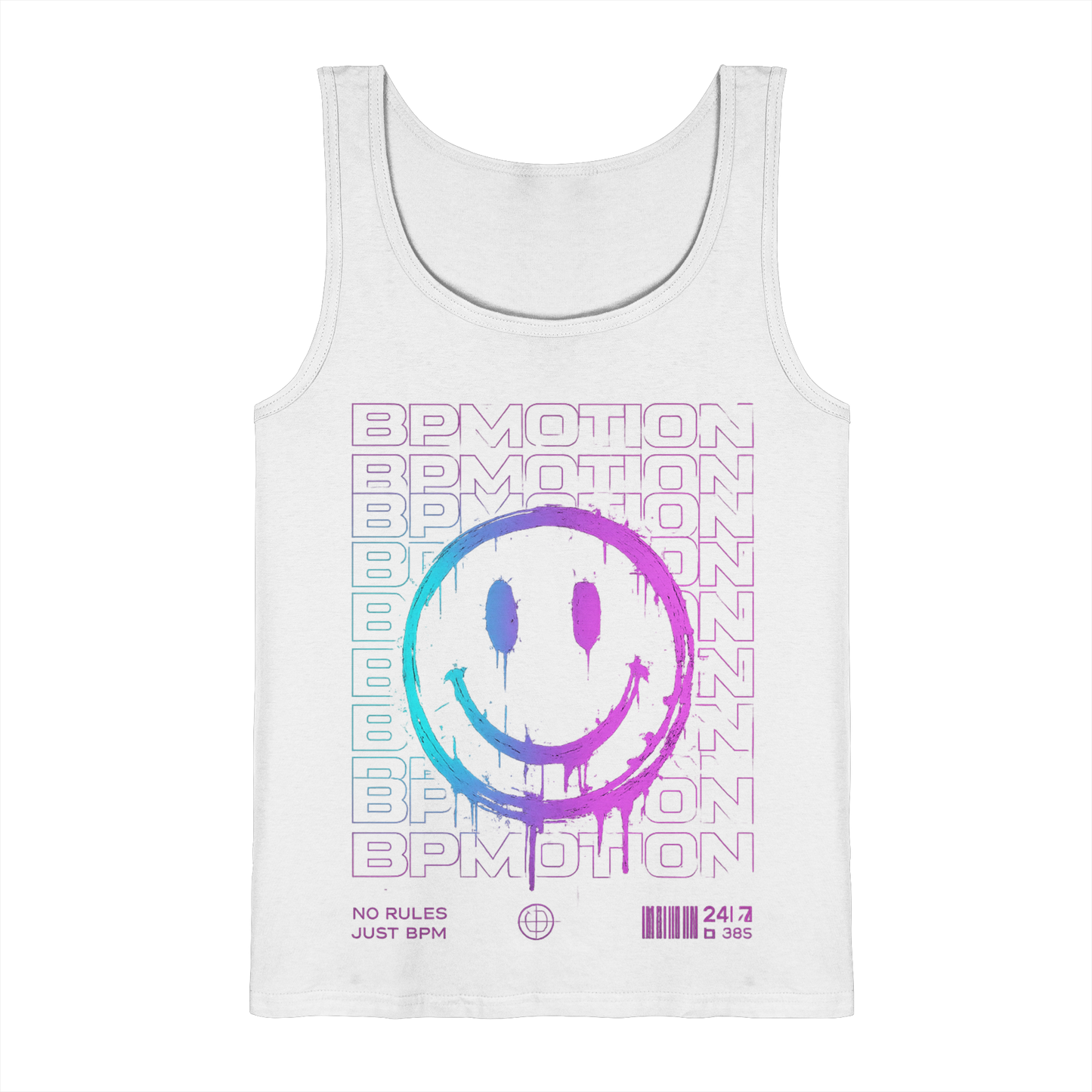 BPMOTION Neon Smile Tank Top